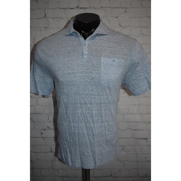 Johnnie-O Golf Polo Shirt Performance Mens Large Linen Blend Hangin' Out - Picture 7 of 8